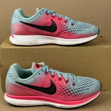 Nike Zoom Pegasus 34 Running Shoes Womens US 9 EU 40.5 Gray Pink Trainers