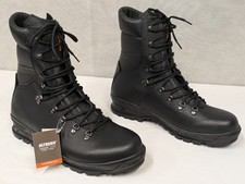 Altberg Aforme Blueline Military Black Leather Combat Boots - NEW