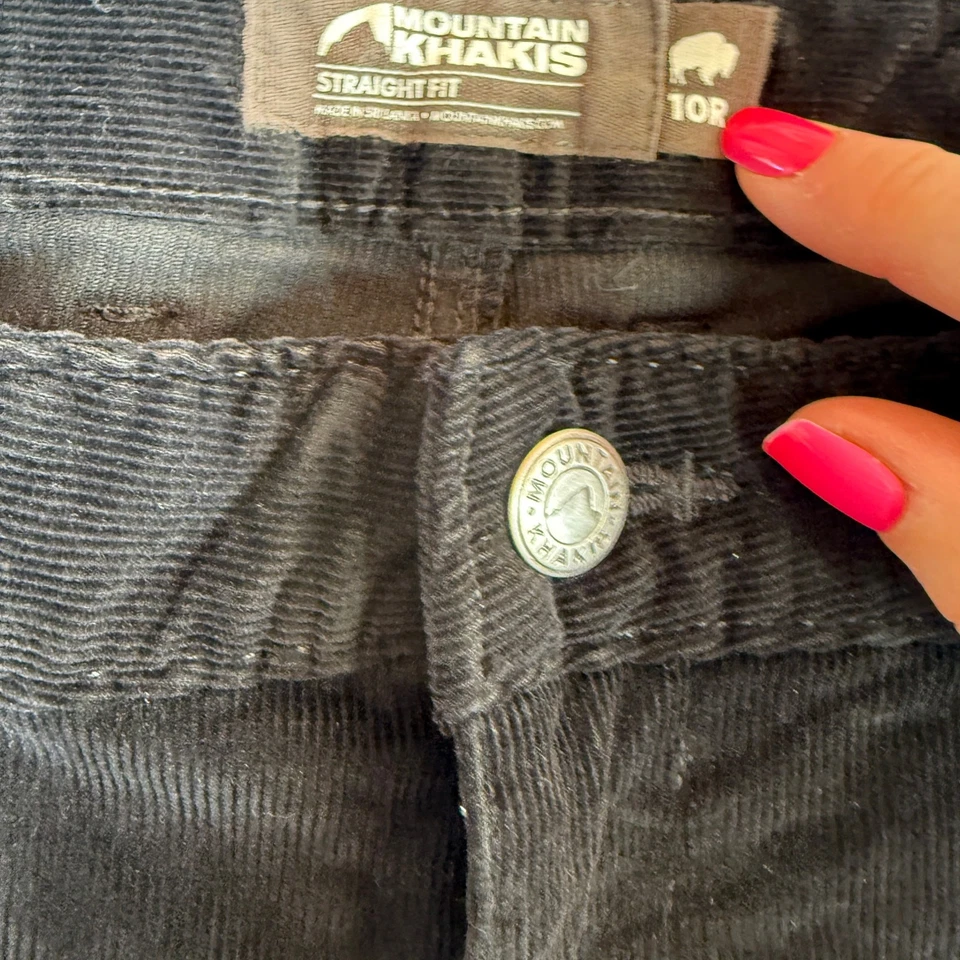 Mountain Khaki Women's Black Straight Fit Corduroy Pants Size 10 Regular - Image 3 of 4