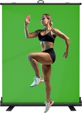 WASJOYE Green Screen Background with Stand 150x200cm Portable Chroma Key