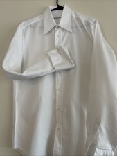 Yves Saint Laurent Men's White Long Sleeve Shirt Size 42- 16.5. 33" Sleeves