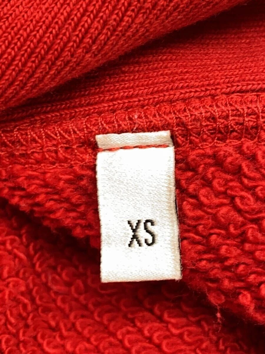 Gucci Felpa con Cappuccio XS Cotone Rosso 463591 X5T93 Emblema Drago Usata