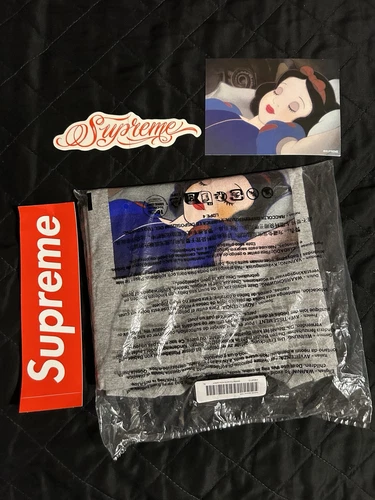Tee shirt Supreme blanc neige taille X Large gris bruyère FW24 Supreme neuf XL