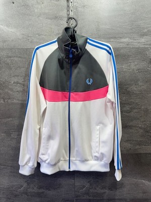 Fred Perry Colour Block Track Jacket Multicolor Full Zip Sweatshirt Size L