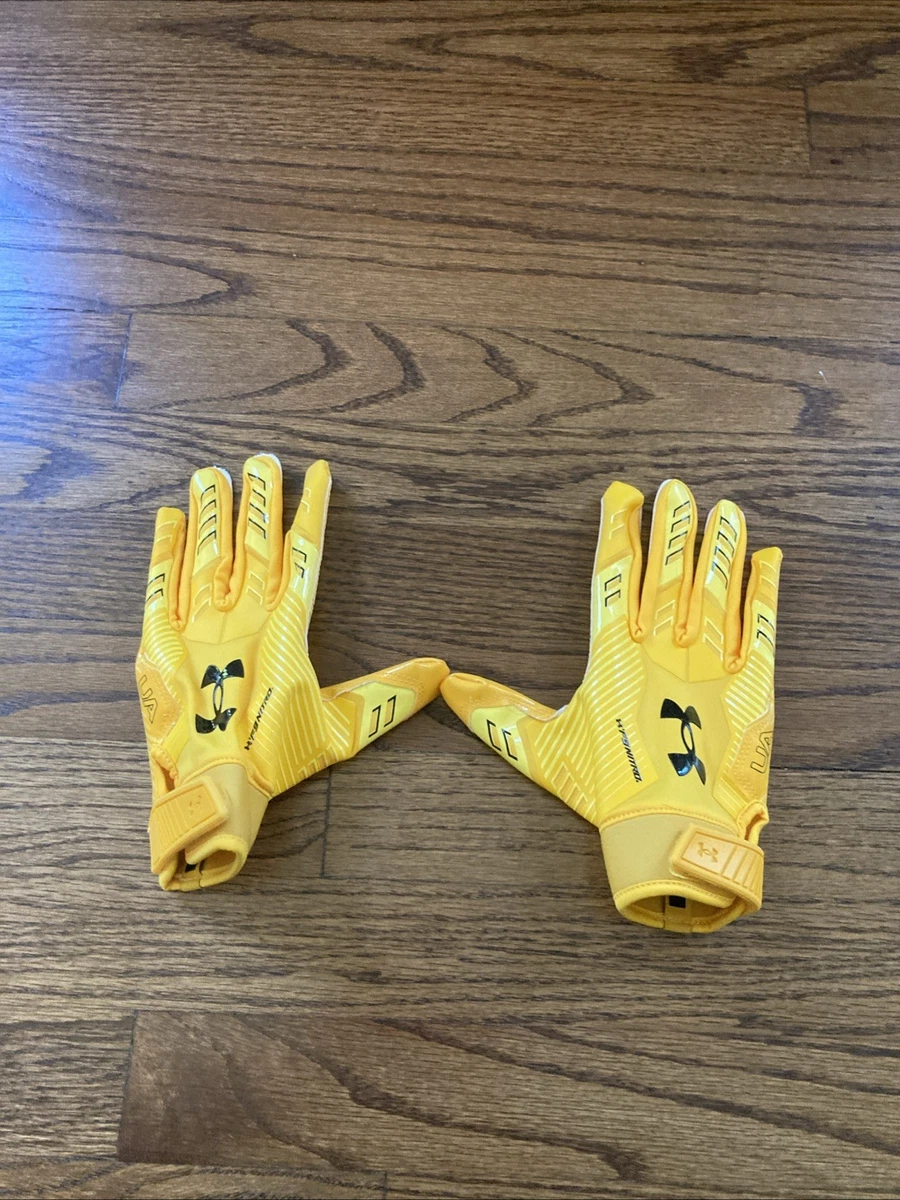 Yellow Football Gloves for sale | eBay