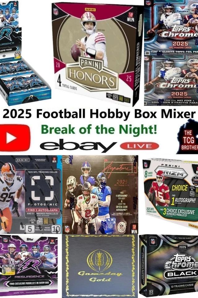 BREAK 712 TOPPS RESURGENCE NFL FOOTBALL MIXER CHROME 2025