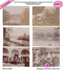 EXPO UNIVERSELLE PARIS 1900, 12 TIRAGES DIVERS 8X11-A620