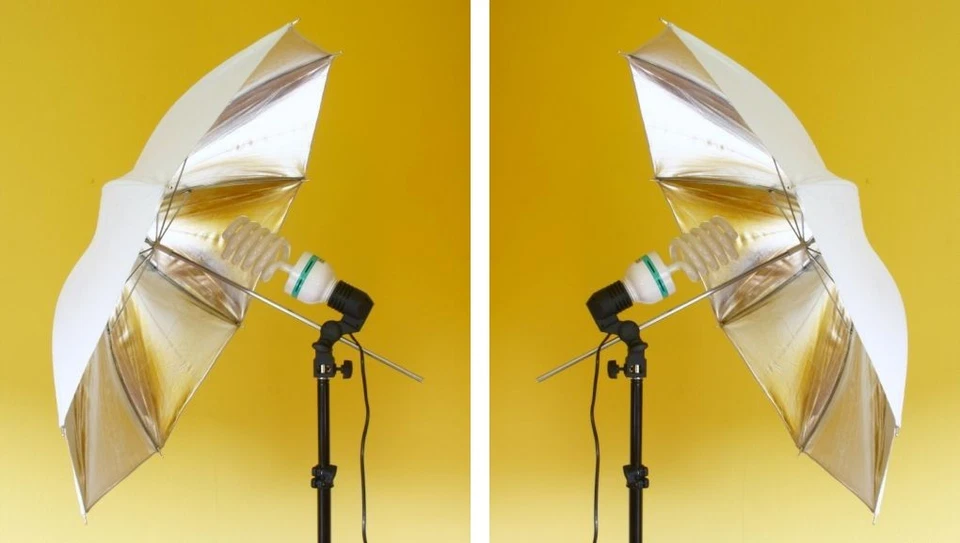 Massa Studiozelt Set 60cm 2x 85w Lampe, 2x Stativ, 2x Schirm, Beleuchtung - Bild 2 von 4