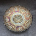 ANTIQUE FENTON DRAGON AND LOTUS CARNIVAL GLASS