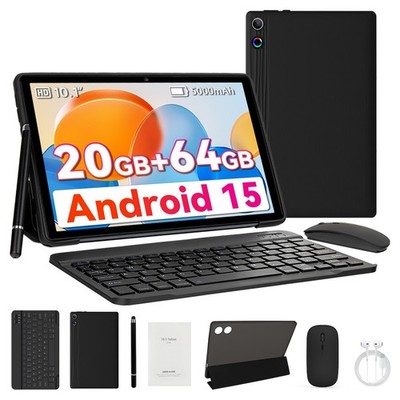 AEEZO 10.1'' Tablet Android 15 20+64GB WIFI Quad-Core Tablet Dual Camera WIFI