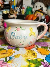 Cute 1950s Baby Planter Little Cup Indoor Planter