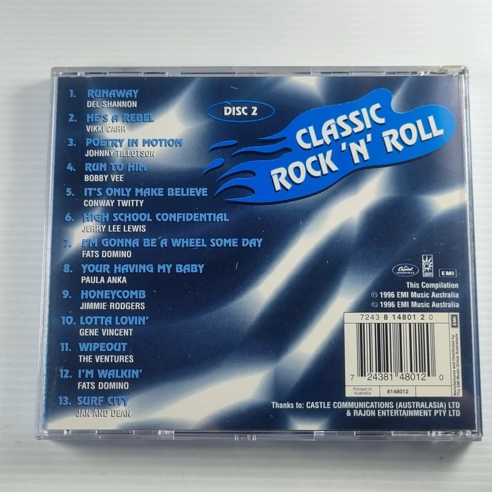 Classic Rock 'N' Roll 3 CD Set Album Good Condition 39 Tracks Free Postage  - Image 4 of 4