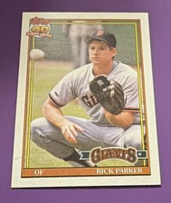 Topps 1991 40 Years of Baseball Rick Parker #218 San Francisco Giants Card