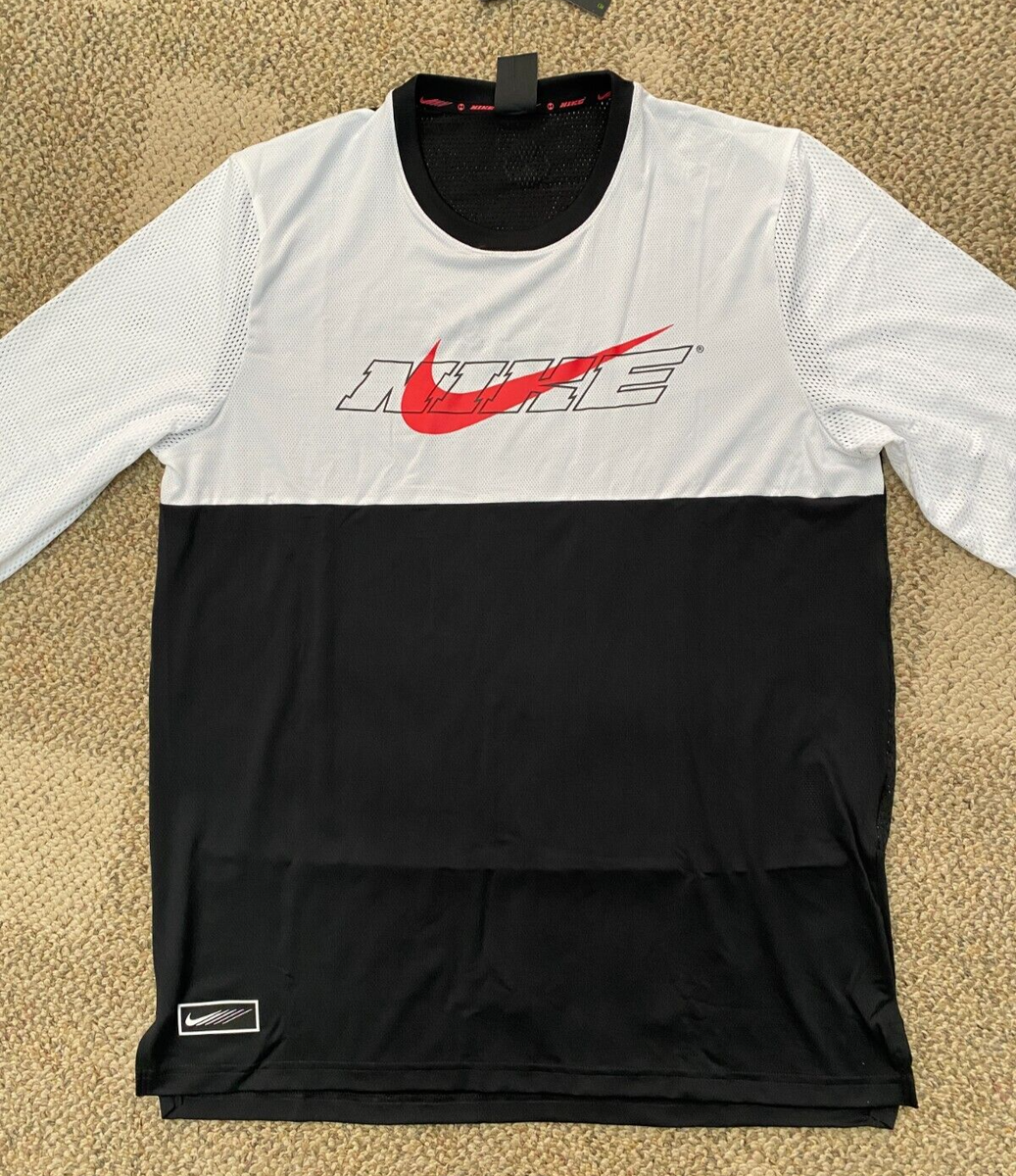 Men's LT L TALL Nike Sport Clash Long Sleeve Training Top
