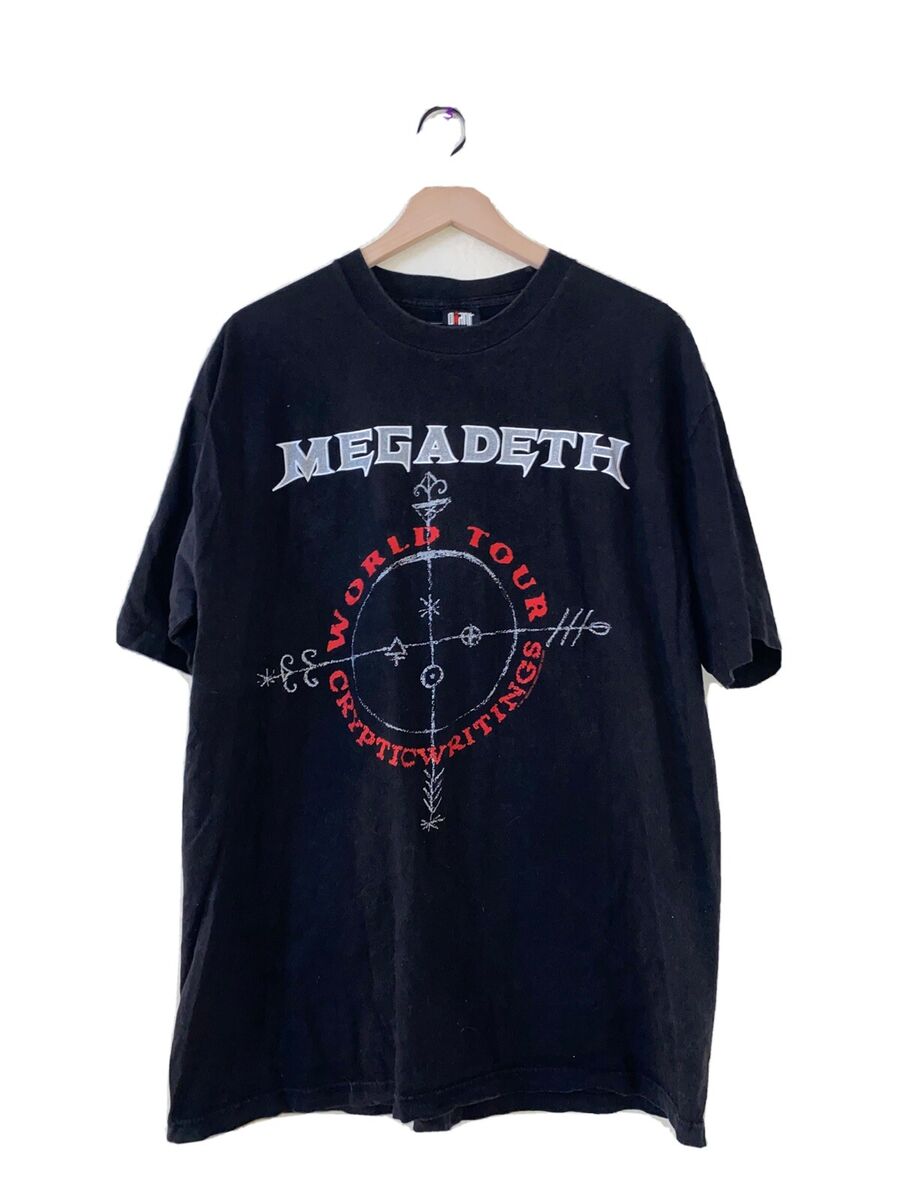 vintage 1997 megadeath cryptic writing tour shirt. | eBay