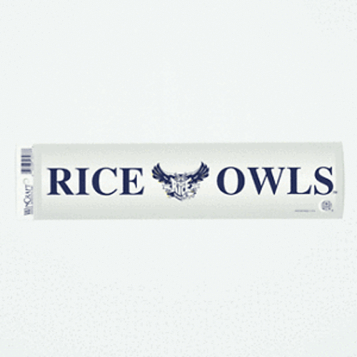 Rice Owls Gray Bumper Sticker - Picture 1 of 1