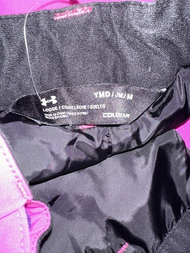 Under Armour Girls Youth Snow Pants Size Youth Medium Pink Cold Gear Storm - Picture 4 of 4