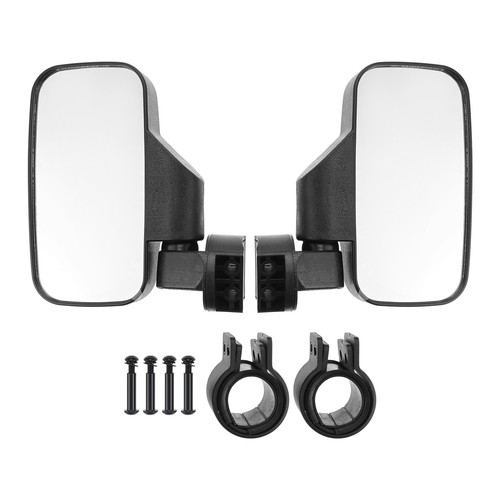 UTV Rear View Side Mirrors Set For Polaris Ranger RZR S XP Crew 570 800 900 1000 - Picture 2 of 9