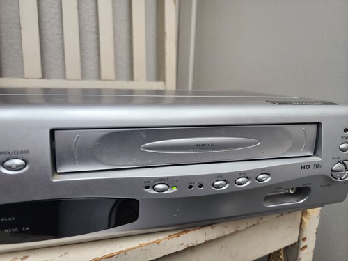 Emerson DVD/VCR For Parts/Repair DVD Works VHS Eats Tape Model EWD2203 No Remote - Picture 5 of 7
