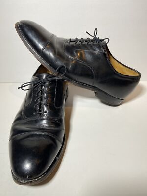 Johnston & Murphy Optima Black Leather Cap-Toe Oxfords s-l400.jpg main image 2