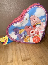 NEW CARE BEARS PINK HEART SHAPED LUNCH BAG 2005 AMERICAN GREETINGS ZAK DESIGNS