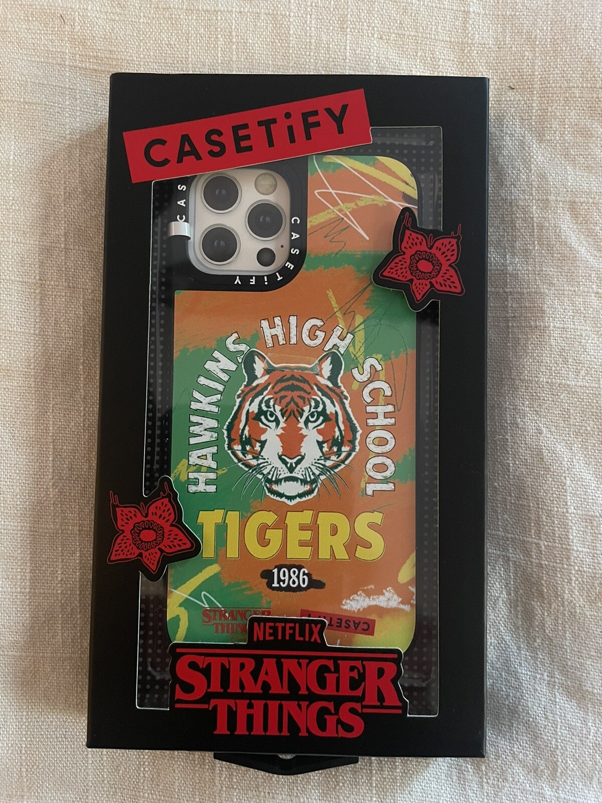 CASETiFY Stranger Things Hawkins High 1986 Limited Edition Sold Out Rare Case-image