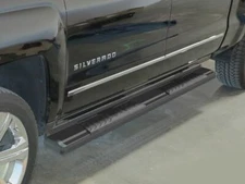 APS S-Series Running Boards-Black 19-25 Silverado/Sierra Double WB03SBI5B