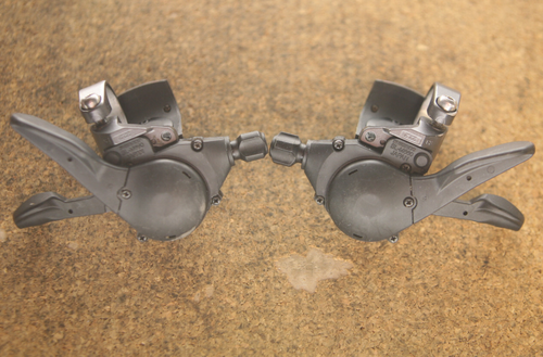 Oldschool Shimano Deore SLX / SL-M660 9 speed mountainbike shifters shifter set - Picture 5 of 7