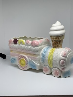 Vintage Napcoware Planter Train Shaped Japan C-8572