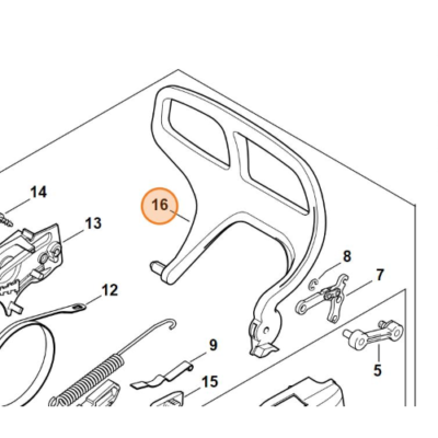 Coperchio Originale Per Freno Catena Motoseghe Stihl MS 362, MS 400 C-M - Foto 7