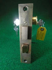 RHC 1545 ENTRY MORTISE LOCK DOUBLE THUMB SET, DOUBLE CYLINDERS REMANUFRD (12081)