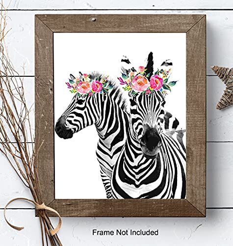 Zebra Wall Decor - Zebra Wall Art - Wall Decor for Women - Girls Room Wall - Picture 9 of 9