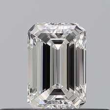 GIA CERTIFIED 0.30 Ct E/VVS1 Natural Diamond Emerald Cut 4 x 3 mm 100%EarthMined 2094.53 per carat