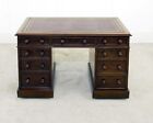 New ListingVictorian Pedestal Desk Mahogany Antique 1880