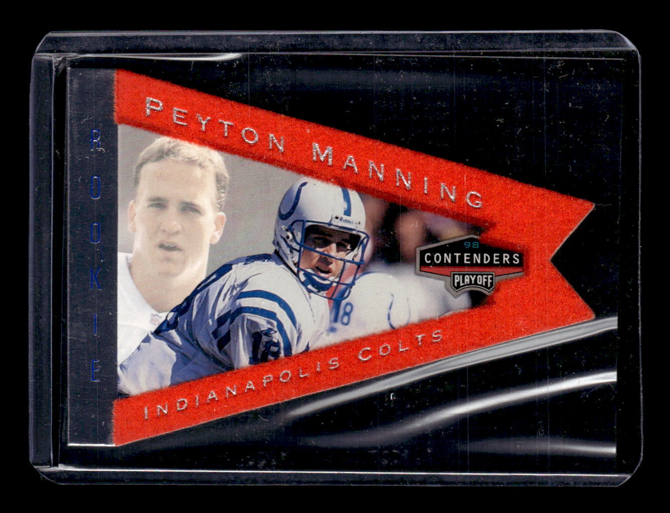 1998 Playoff Contenders: Pennants Orange Felt #42 Peyton Manning