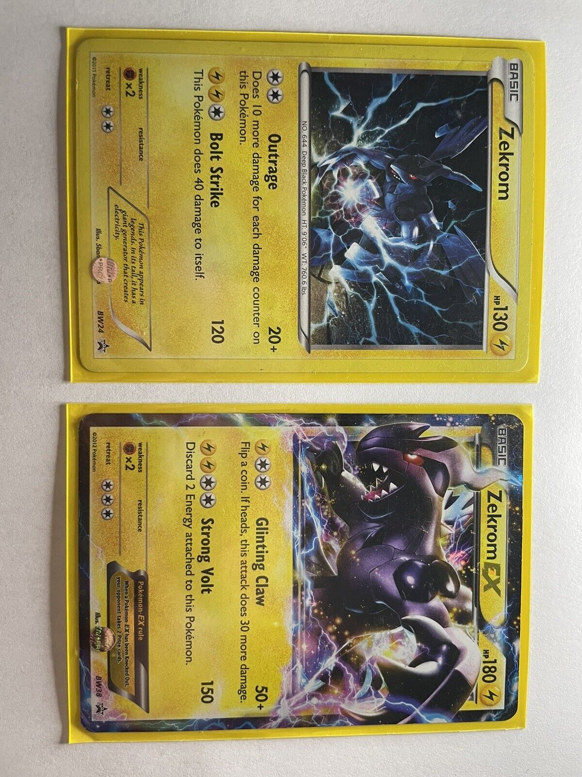 Zekrom EX BW38 Full art Pokémon Card