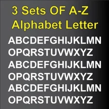 3 Sets Alphabet Letter Decals Sticker Window Door Wall Car mail box