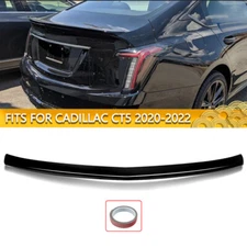 V Style Rear Trunk Spoiler Wing Lip Fits For Cadillac CT5 2020-2022 Glossy Black