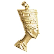 New 14k Gold Nefertiti Pendant