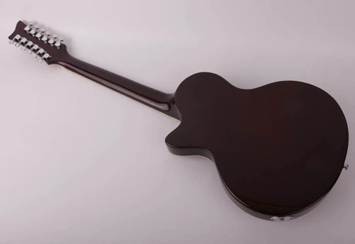 Chitarra elettrica vintage Sunburst 12 corde tastiera palissandro semivuota - Foto 6 di 6