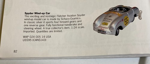 PORSCHE DESIGN NOS 2005 NOSTALGIC FLETCHER AVIATION SCHUCO EXAMICO SPYDER IN BOX - Picture 18 of 20