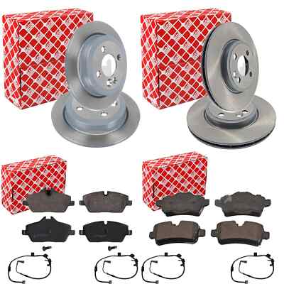 FEBI BREMSSCHEIBEN + BELÄGE VORNE HINTEN passend für MINI R55 R56 R57 R58 R59