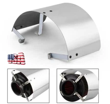Stainless Steel Car Cold Air Intake Filter Heat Shield Cover Cone Motion 2.5"-5"