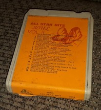 Soul all star hits VOLUME II vtg 2 8 track cartridge TESTED LATE NITE BARGAIN