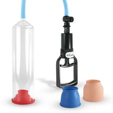 Penis Vacuum Pump LeLuv Tgrip Non-Collapsible Hose Silicone and 3 Sizes Sleeves
