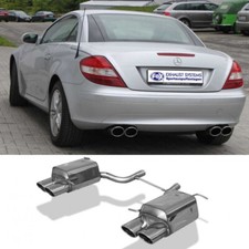 Fox Enschalldämpfer Mercedes SLK Typ 171 SLK200 ab Bj. 05 re li je 2x115x8