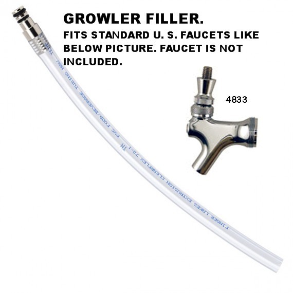 Stainless steel Beer Tap Growler Filler Spout Home Brew | Australia