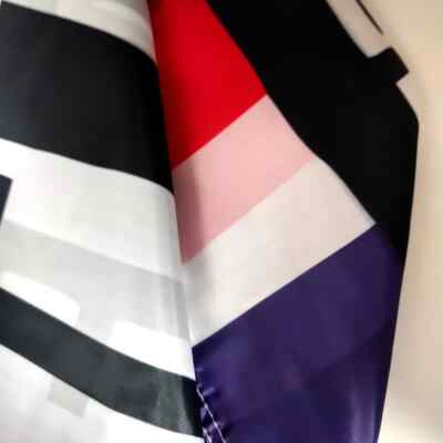 AZ FLAG Vlag Anarcho-syndicalisme – 45 x 30 cm – Anarchistisch paviljoen – speciale anarchie boot en buitenkant van geblokkeerd mesh met geïntegreerde