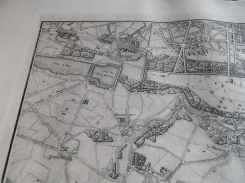 PLAN ENVIRONS DE PARIS GRAVEUR L'ABBE DELAGRIVE JEAN UNIQUE 1734 NUMEROTE 3746 - Picture 7 of 11