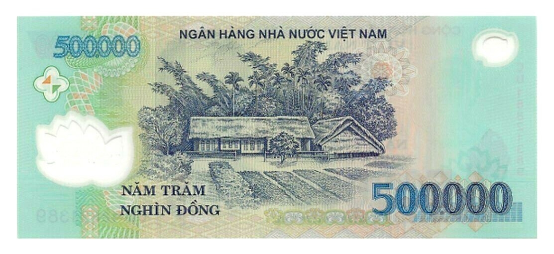5,000,000 Vietnamese Dong Currency 10 x 500,000 VND Banknotes Rare